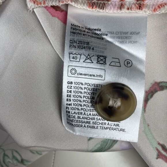 y2k style oversized H&M bohemian floral print kimono blazer size large - Picture 8 of 10